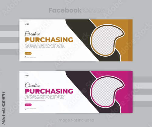 Corporate Facebook cover and banner template 