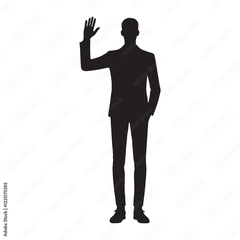 Waving person silhouette for friendly and creative artwork - waving person silhouette - waving person vector - waving person illustration - waving silhouette - waving vector
Waving person silhouette for friendly and creative artwork - waving person silhouette - waving person vector - waving person illustration - waving silhouette - waving vector