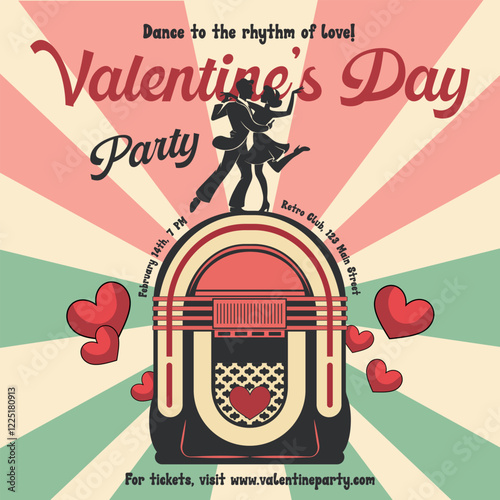 Retro Valentine's Day Design — Versatile Poster and Flyer Template