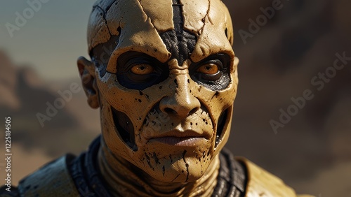 scorpion with a human face