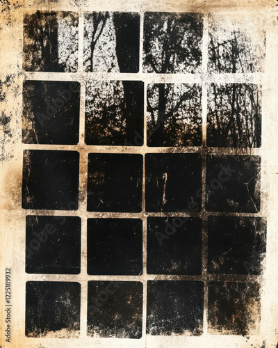 Vintage Instagram template with sepia tones and textured background. Perfect for nostalgic themes