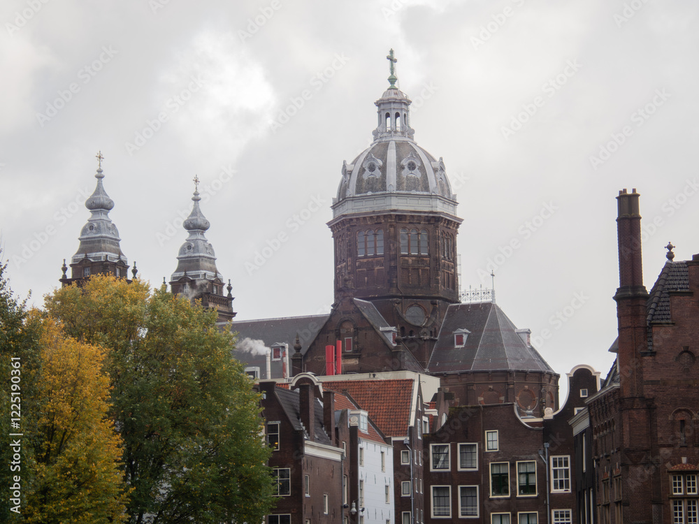 Fototapeta premium Old church in Amsterdam