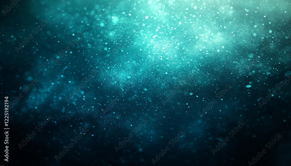 Fototapeta premium Abstract Turquoise Blue Green Background With Delicate Bokeh Effect, Ideal For Design Projects