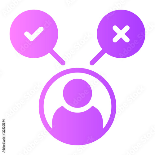 decision making gradient icon