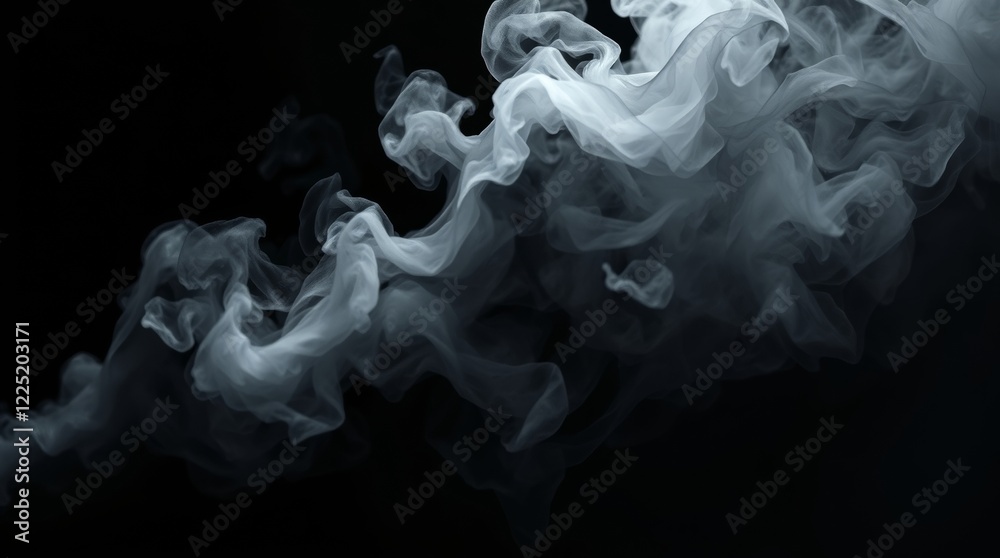 Fototapeta premium smoke on black background
