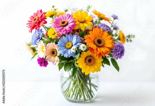 Wallpaper Mural Colorful bouquet of gerbera daisies in a clear vase Torontodigital.ca
