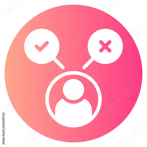 decision making gradient icon