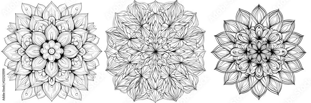 Modern abstract mandala pattern Modern abstract mandala pattern