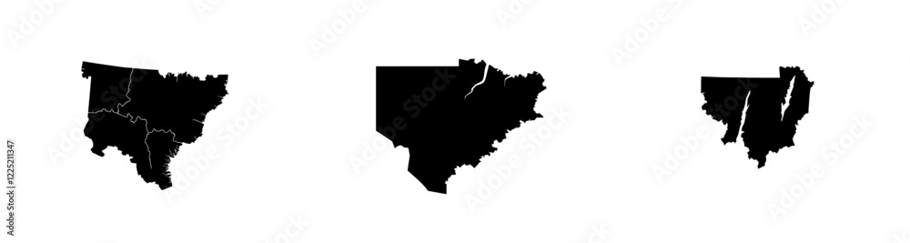 Fototapeta premium Ohio US Map