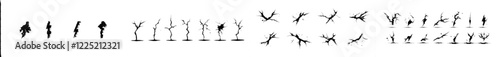 Modern lightning silhouettes in a thunderstorm design