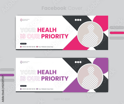 Corporate Facebook cover and banner template 