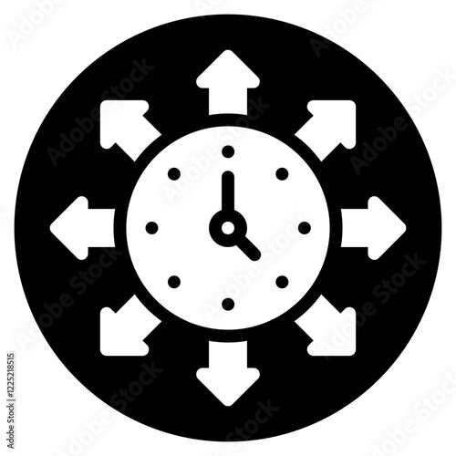 efficiency glyph icon