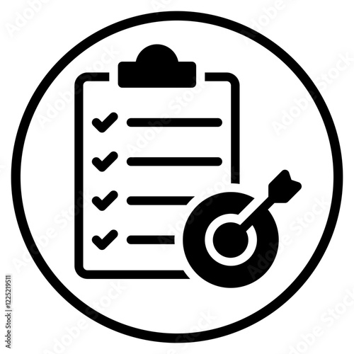goal glyph icon