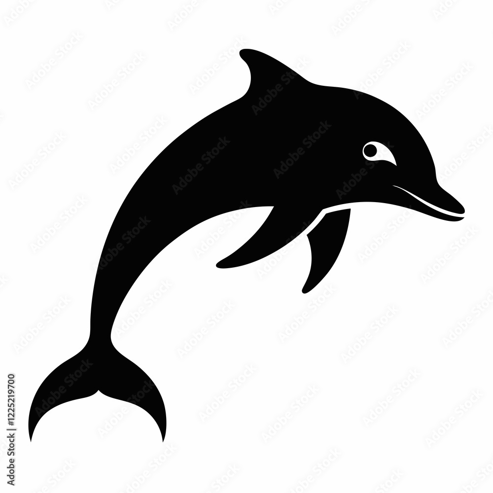 Fototapeta premium dolphin isolated on white