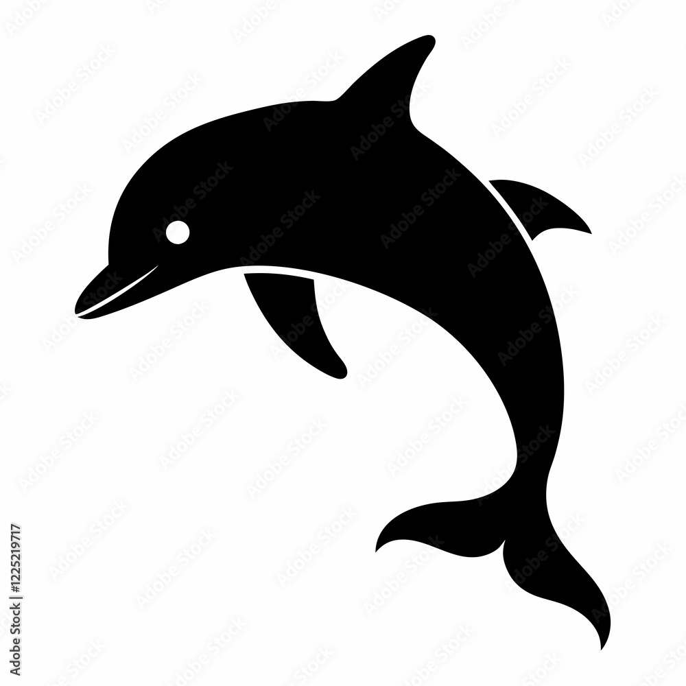 Fototapeta premium dolphin isolated on white