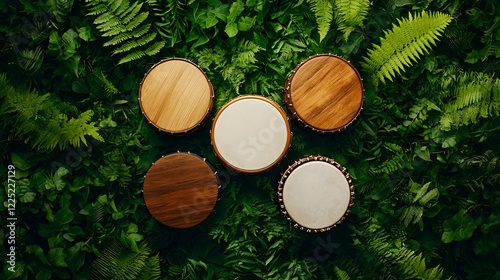 Pulsing Rhythmic Mysticism in the Lush Jungle Foliage - Earthy Tribal Instruments and Textures