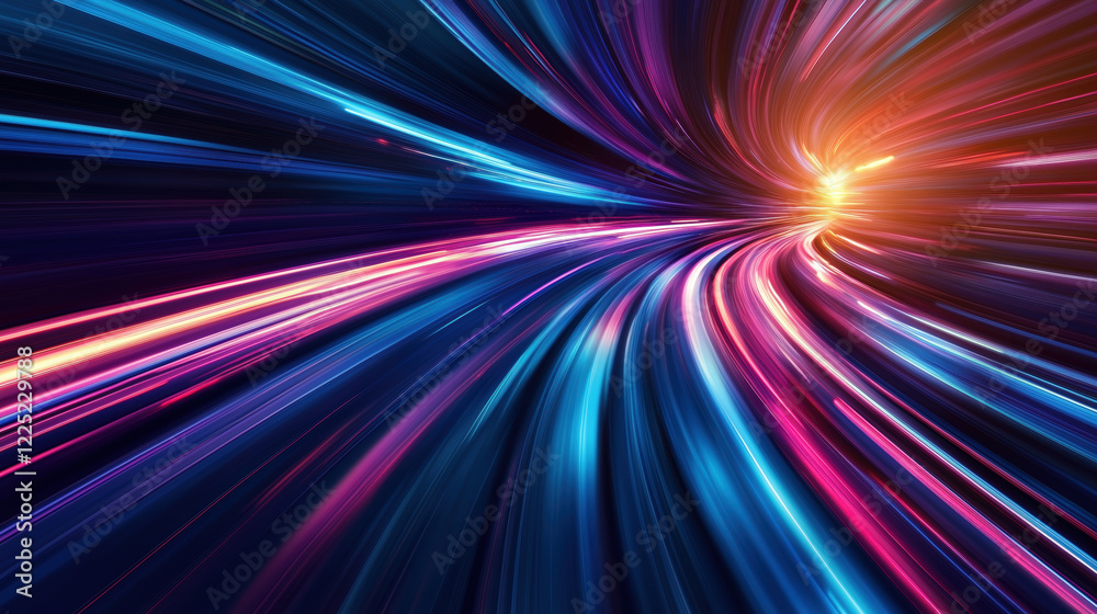 High Speed lights, motion trails	