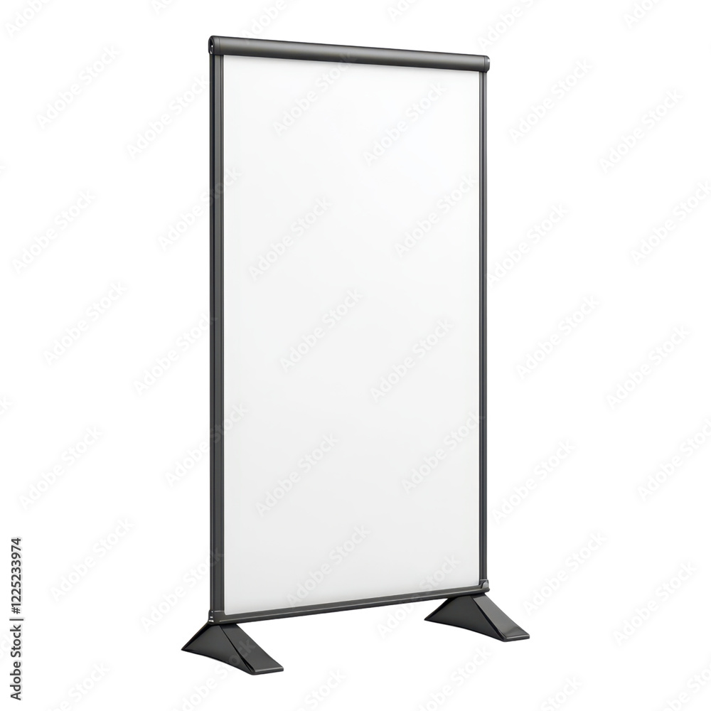 Promotional display stand for trade shows office spaces events modern environment vertical view Promotional display stand for trade shows office spaces events modern environment vertical view
