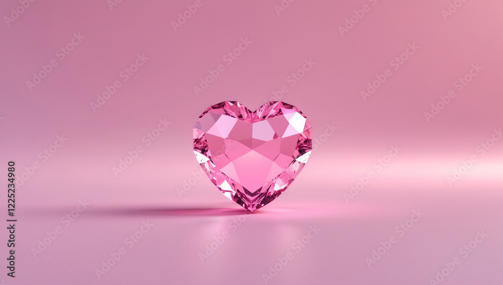 Stylish Heart Shaped Pink Crystal Diamond Glimmering on Light Pink Surface for Elegant Decor wallpaper aesthetic for romantic post inspiration Stylish Heart Shaped Pink Crystal Diamond Glimmering on Light Pink Surface for Elegant Decor wallpaper aesthetic for romantic post inspiration