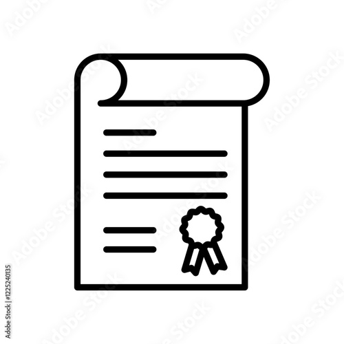 declaration icon Flat vector set outline