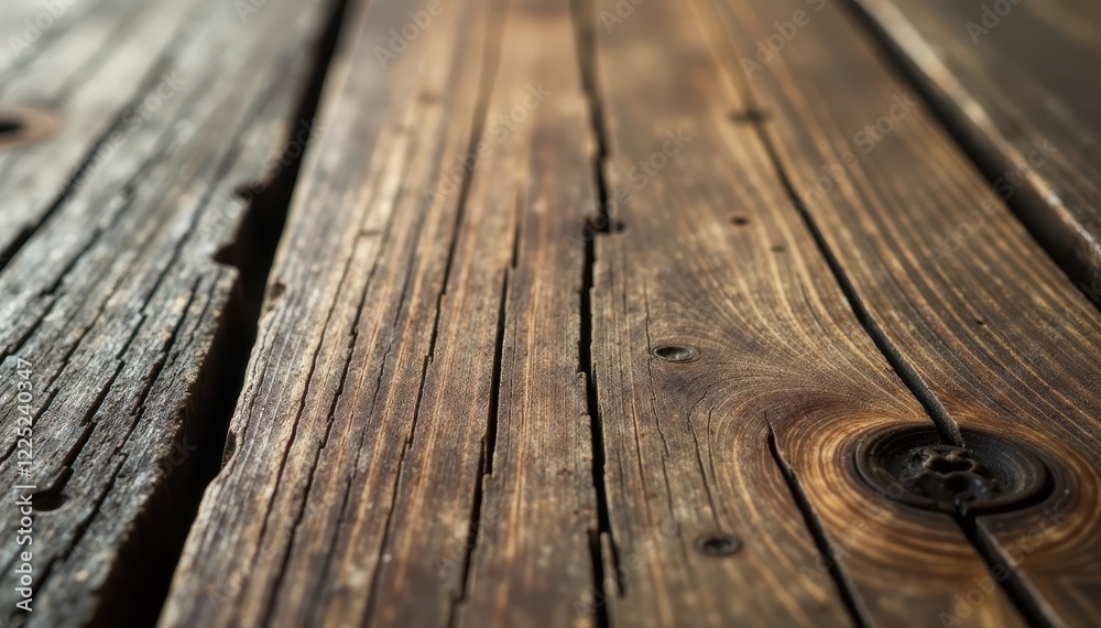 Close-up, rich grain, weathered wood tabletop, smooth, rustic, detail Close-up, rich grain, weathered wood tabletop, smooth, rustic, detail
