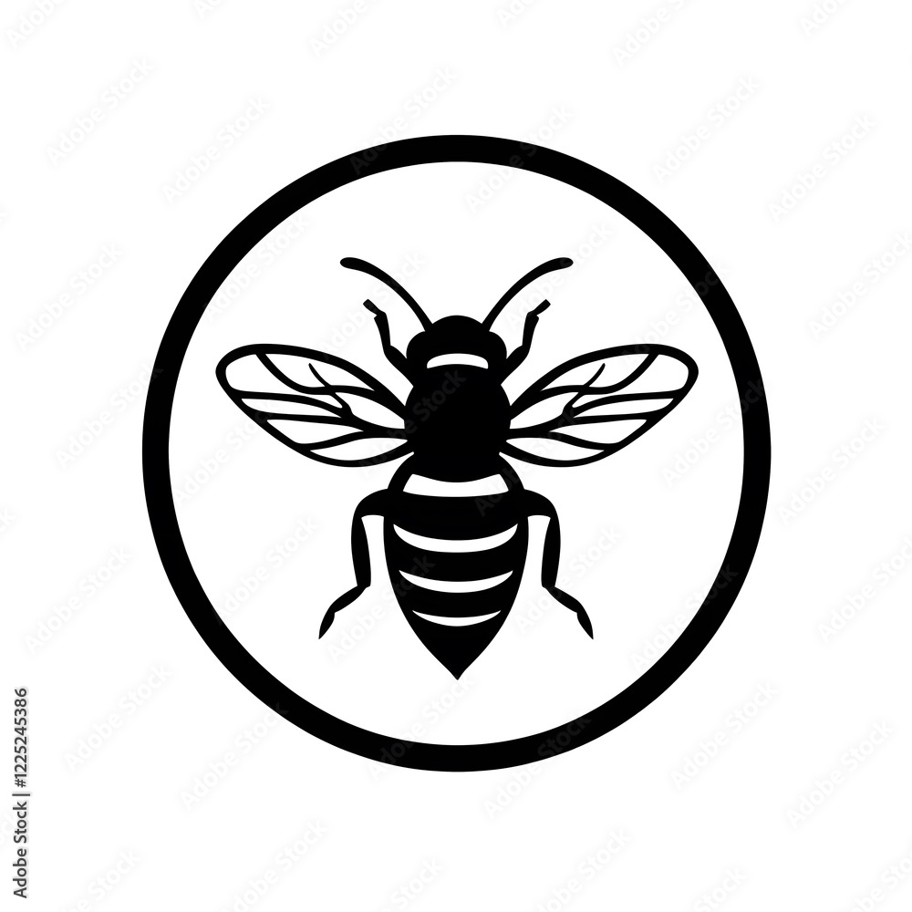 Obraz premium bee vector icon