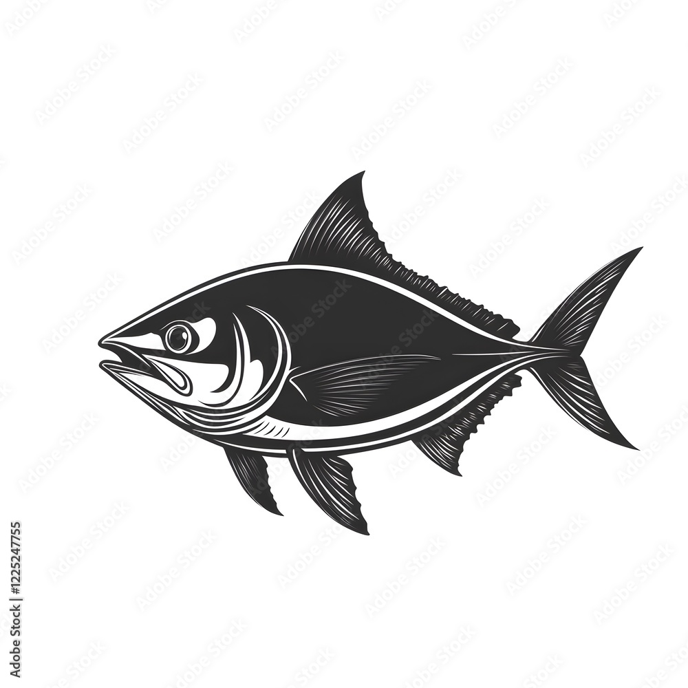 Fototapeta premium fish on a white background