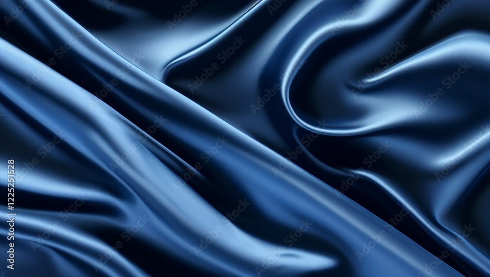 Fototapeta premium silky fabric in a blue tone