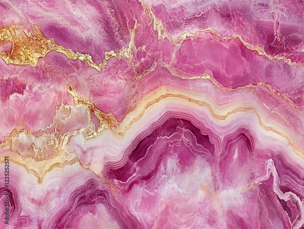 Abstract Marble Texture with Pink and Gold Veins Elegant Artistic Design Abstract Marble Texture with Pink and Gold Veins Elegant Artistic Design