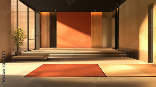 television studio, virtual studio set. ideal for green screen compositing.