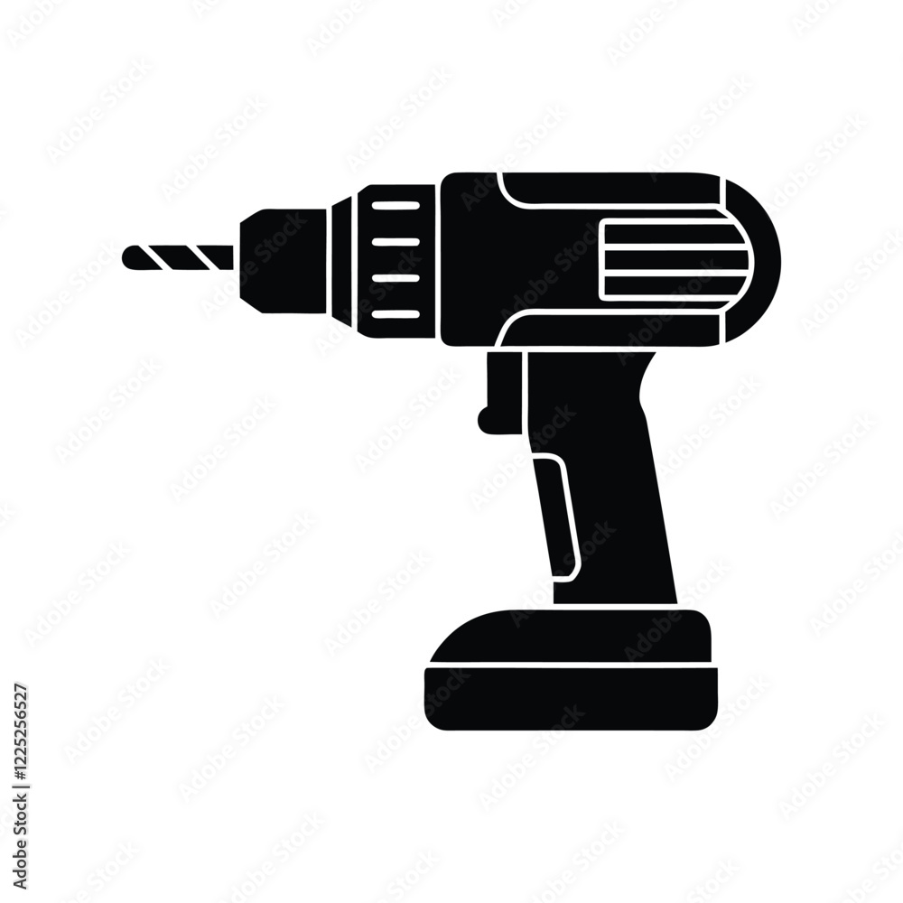 Drill Machine Silhouette Vector Illustration for Mechanic, Industrial, and Construction Themed Logos, Digital Branding, and Marketing Projects with High-Quality Graphics
Drill Machine Silhouette Vector Illustration for Mechanic, Industrial, and Construction Themed Logos, Digital Branding, and Marketing Projects with High-Quality Graphics