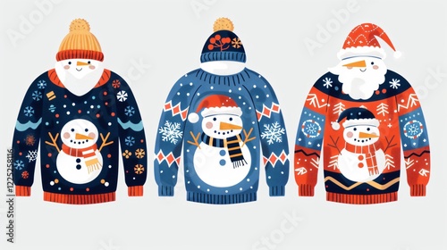 Cozy Funny Christmas Sweater Knit Pullover Image for Holidays and Winter Season