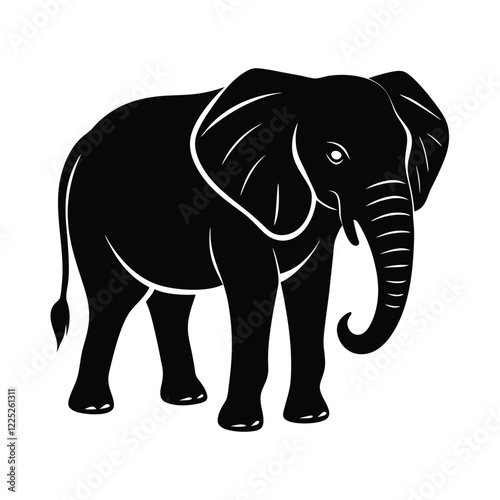 elephant isolated on white background