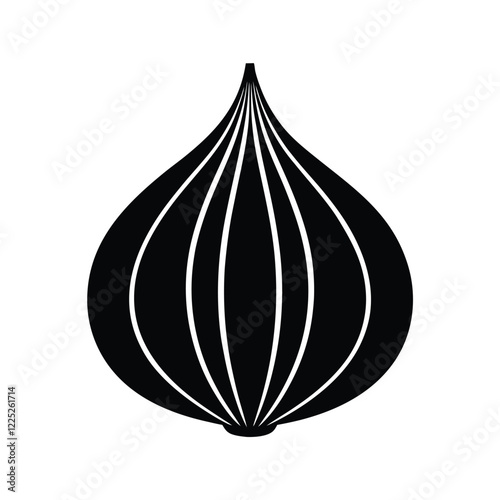 onion isolated on white