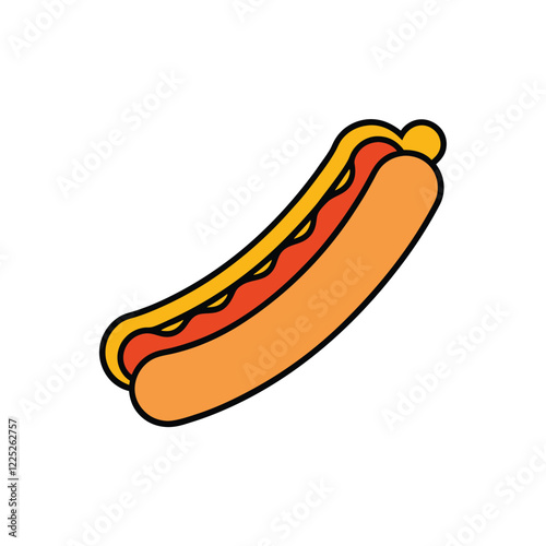 hot dog vector illustration