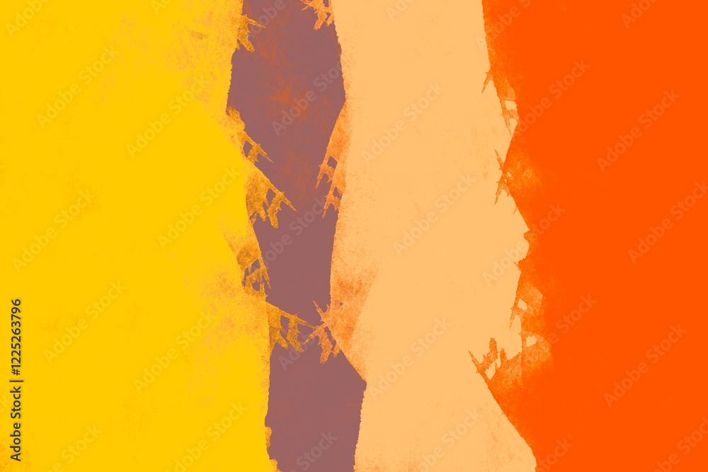 Fototapeta premium Vibrant colors blend together in abstract artwork showcasing warmth and energy of a creative process during daytime
