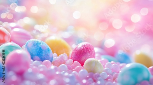 Sweet candy treats for Easter. Blur on purpose for backgrounds and wallpaper photo