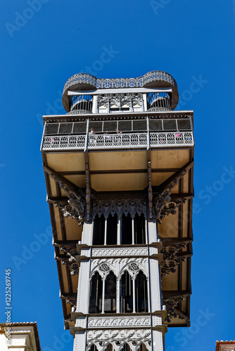 Obraz na płótnie Elevador de Santa Justa, Lissabon w salonie