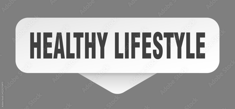 healthy lifestyle sticker. healthy lifestyle sign isolated on gray background healthy lifestyle sticker. healthy lifestyle sign isolated on gray background