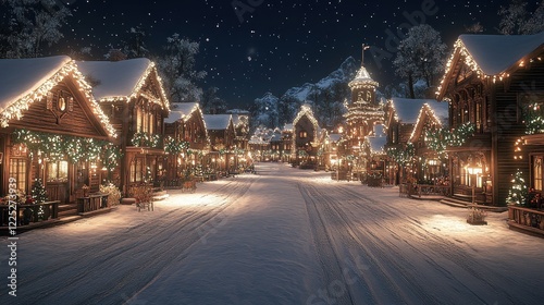 Enchanted Winter Village: A Christmas Eve Night