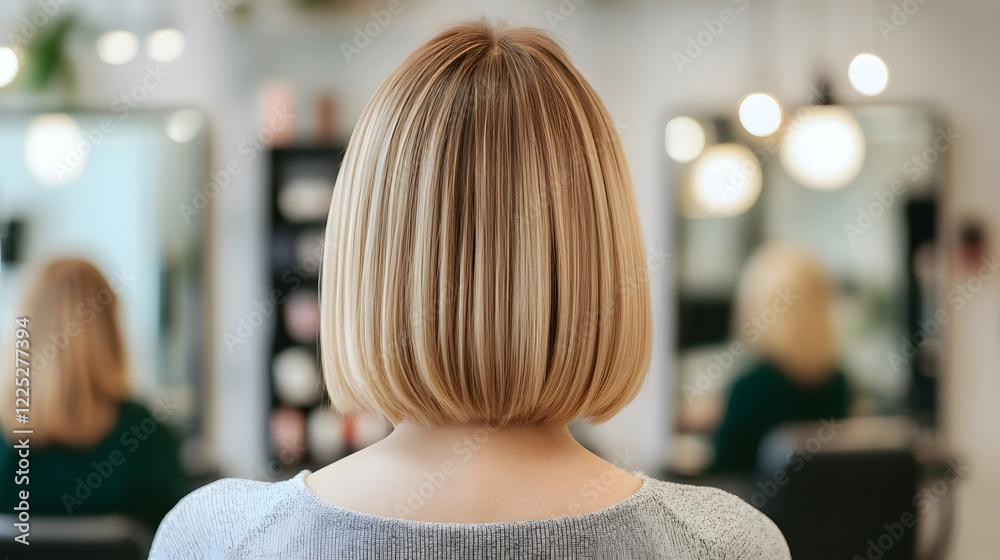 Fototapeta premium Sophisticated Salon:Elegant Hairstyling and Beauty Treatments in a Stylish Setting