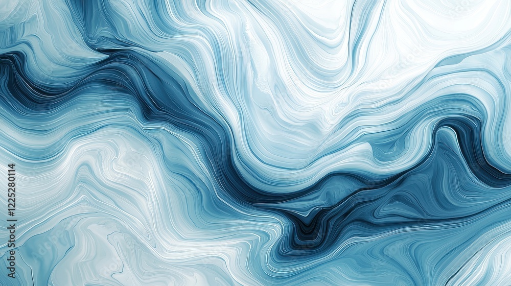 Serene Blue and White Abstract Swirling Pattern Background Design Serene Blue and White Abstract Swirling Pattern Background Design
