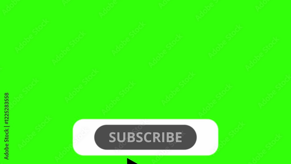 Subscribe Button Click Animation on Green Screen. Subscribe Button Click Animation on Green Screen.
