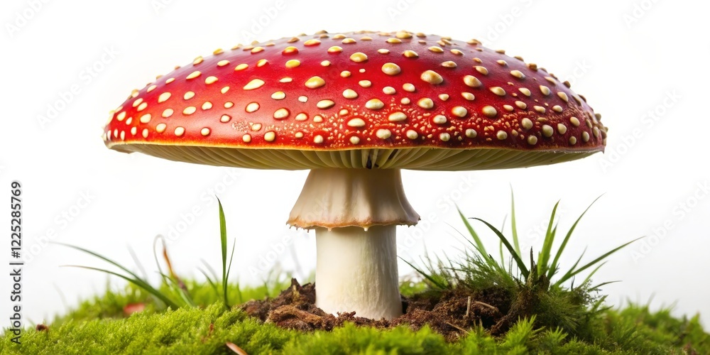 Red Mushroom on Moss Red Mushroom on Moss
