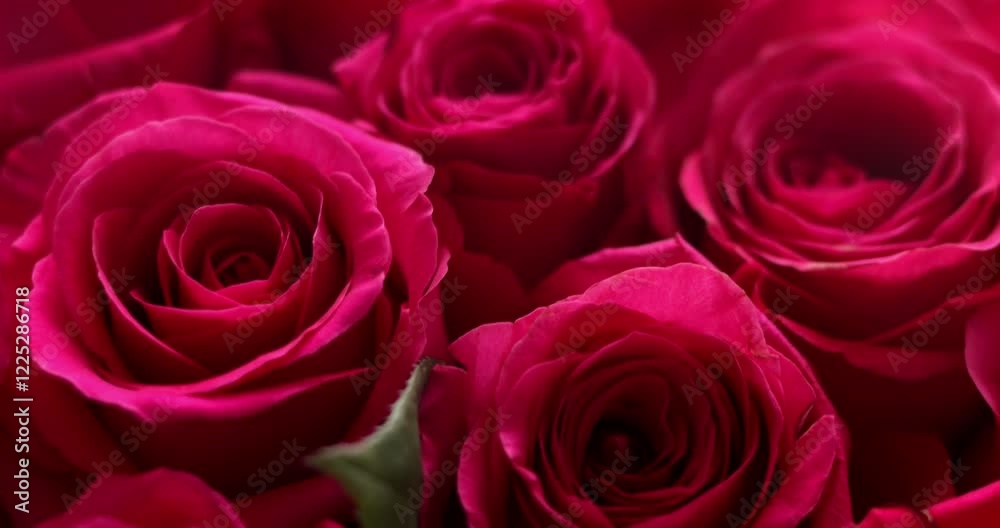 Luxurious floristic composition with blurred foreground copy space. Huge bouquet of red roses. Gorgeous flowers close-up Luxurious floristic composition with blurred foreground copy space. Huge bouquet of red roses. Gorgeous flowers close-up