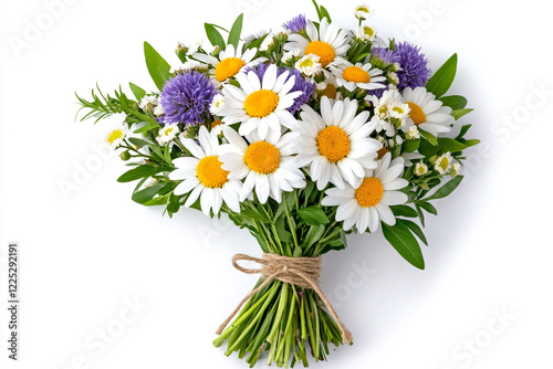 Isolated Bouquet of Wildflowers - Ideal for Greeting Cards and Home Decor