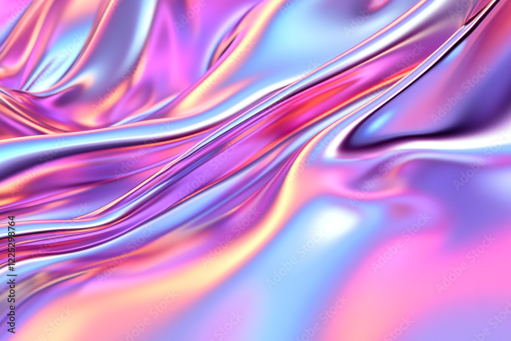 Metallic Liquid Folds Cascading in a Soft Glowing Ambience - Ideal for Tech Industry Promotions and Abstract Backgrounds Metallic Liquid Folds Cascading in a Soft Glowing Ambience - Ideal for Tech Industry Promotions and Abstract Backgrounds