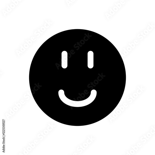 Smirking emoticon with a subtle smile and a mischievous expression.
