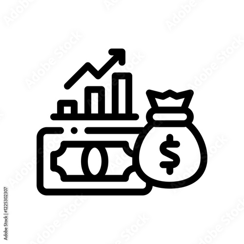 financial peace line icon