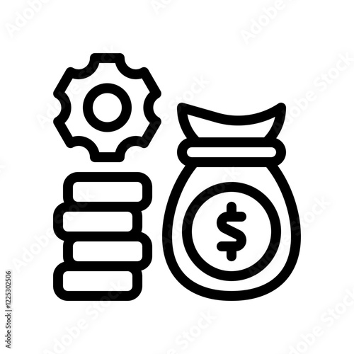 wealth creation line icon